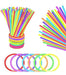 Betsey® Heavy Duty Steel Wire Plastic Coated Clothesline Rope with Five pcs Glow Sticks, Washing Line Rope, Cloth Hanging Wire, Steel Laundry Wire, Portable Clothes Line Rope