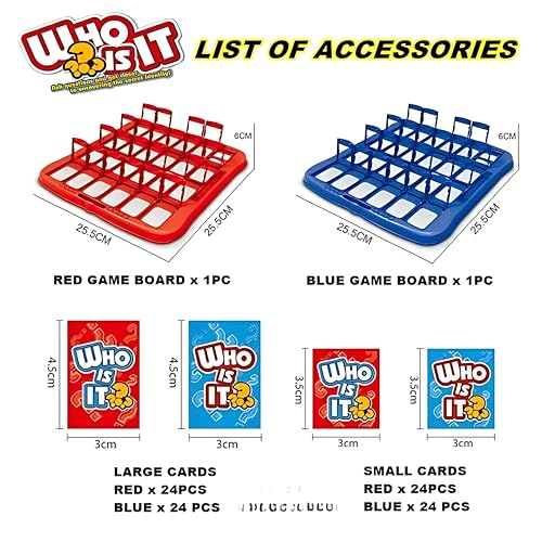 AYEBIA Guess Who? Classic Family Board Game - Fun Indoor Party Puzzle for Kids & Adults, 2 Players, Ages 4+, Traditional Who Is It? Desk Battle Game