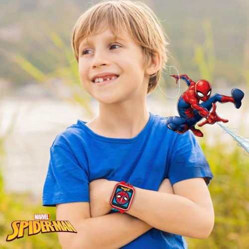 ACCUTIME Marvel Spiderman SPD4588 Interactive Watch, Unisex Kids