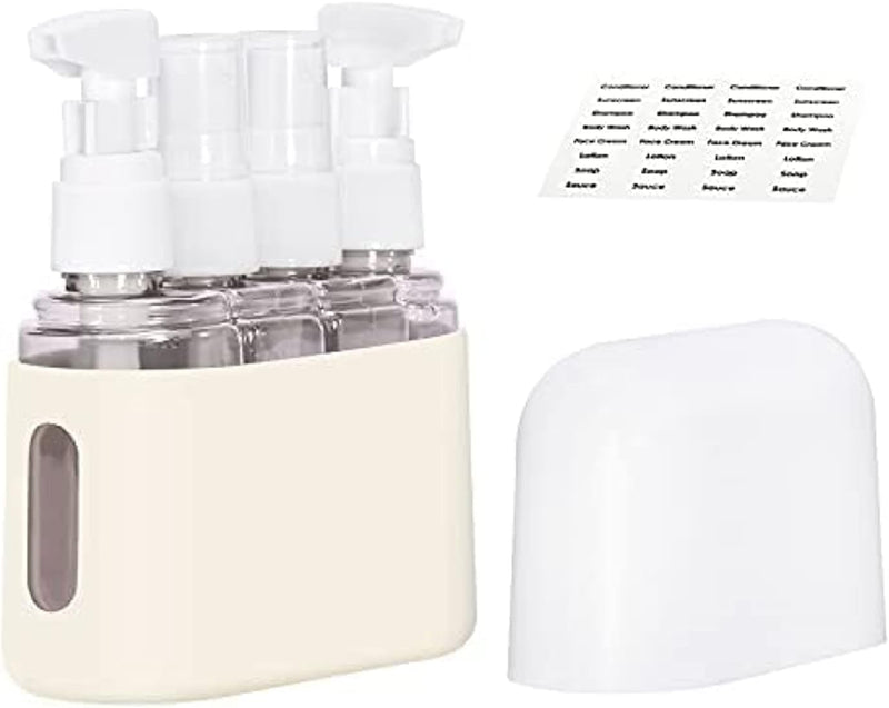 MAKINGTEC Travel Bottles, Leak Proof Containers For Toiletries TSA Approved Airplane Accessories Kits For Liquid Travel Size Accessories and Shampoo Conditioner Bottles (4 Pack)