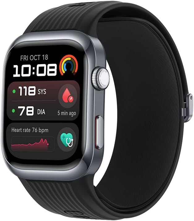 WATCH D2 Smartwatch, 1.82" AMOLED Touch display, Blood Pressure Monitoring, Slim Design, Bluetooth Calling, Compatible with iOS Android, 6 months HUAWEI care+, Black - Black