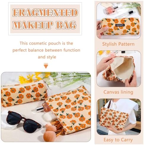 ZLFSRQ 3Pcs Checkered Makeup Bag for Women Large Cosmetic Bag Set Travel Toiletry Bag Makeup Pouch Bag for Purse Pink Zipper Storage Bag Organizer Cute Small Aesthetic Girls Car Essentials Bag