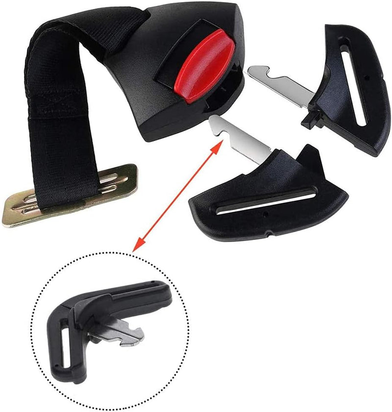 Car Baby Safety Seat Clip, 2Pcs Black Fixed Lock Buckle Safe Belt Strap Harness Chest Child Clip Buckle Latch Toddler Clamp