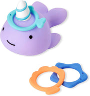 Skip Hop Baby Bath Toy, Zoo Stack & Pour Buckets, 5 Count (Pack Of 1) - Narwhal Blue