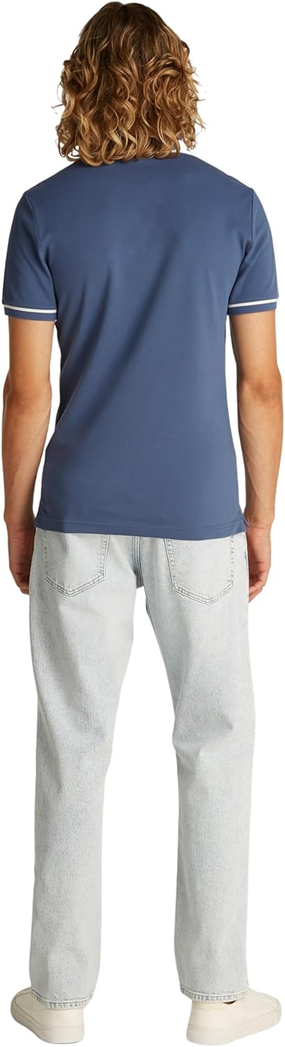 Calvin Klein Mens TIPPING POLO Short-Sleeve Polo Shirts