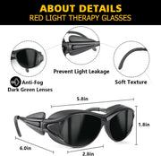 ULTREMA Red Light Therapy Glasses,300-1500nm IPL laser Safety Glasses,Tanning Goggles, Light Therapy and Laser Hair Removal Treatment Eyes Protection