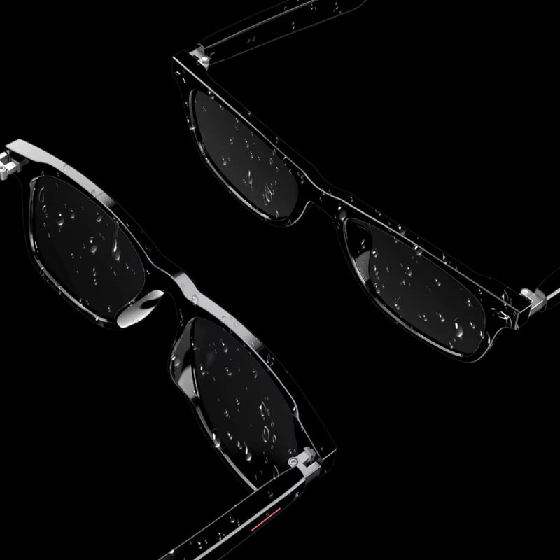 Smart Audio Glasses MG02 – Bluetooth 5.3 Touch Control Super Bass Hands-Free Calls | Open-Ear Wireless Sunglasses Lightweight Stylish Black | for iPhone Samsung Huawei, One Size