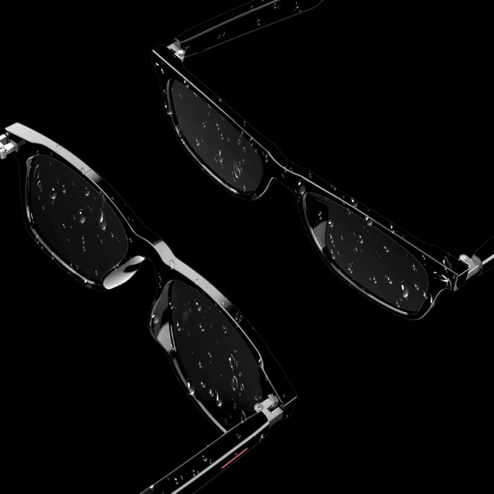 Smart Audio Glasses MG02 – Bluetooth 5.3 Touch Control Super Bass Hands-Free Calls | Open-Ear Wireless Sunglasses Lightweight Stylish Black | for iPhone Samsung Huawei, One Size