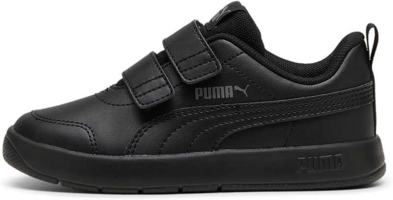 Courtflex unisex-child Low Boot - PUMA Black-PUMA Black-Cast Iron