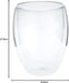 6 Pieces Double Wall Glasses Large, White, Awe2134, Asw213