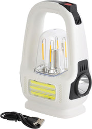 Olsenmark Rechargeable LED Tungsten Light with Solar- OME2841 Long Operating Time 4 Hours, Multi-Functional Lighting, COB Technology Portable and Light-Weight Design with Handle