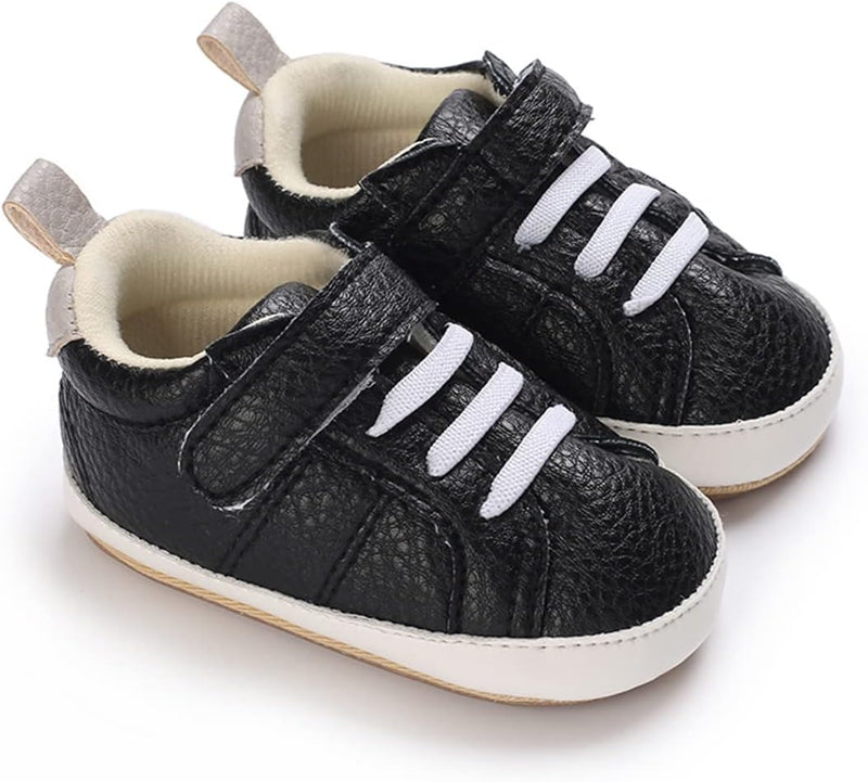 E-FAK Baby Shoes Boys Girls Infant Sneakers Non-Slip Rubber Sole Toddler Crib First Walker Shoes