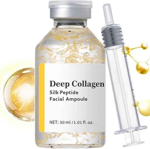 Deep Collagen PDRN Silk Peptide Intensive Ampoule SerumCopper Peptides Serum for Face with Collagen & Multi Peptidesfor Face & Neck (Deep Collagen) - Deep Collagen
