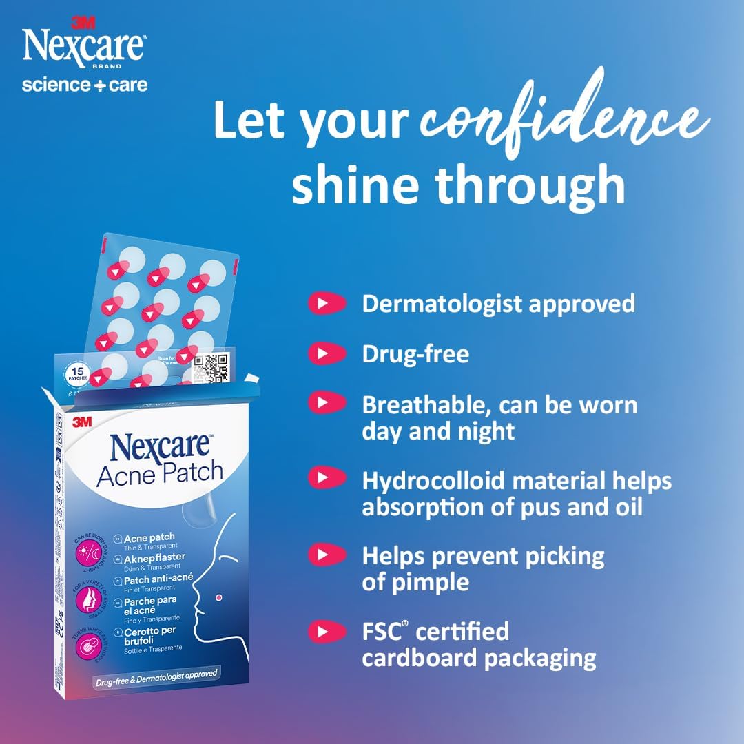 Nexcare Acne Patch, Pack of 15 patches – image 5