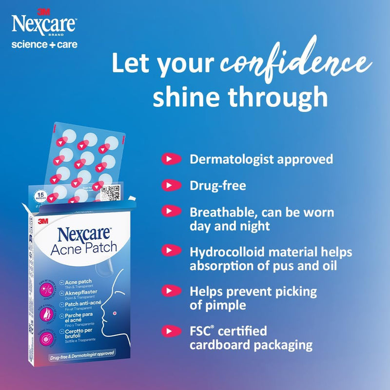 Nexcare Acne Patch, Pack of 15 patches