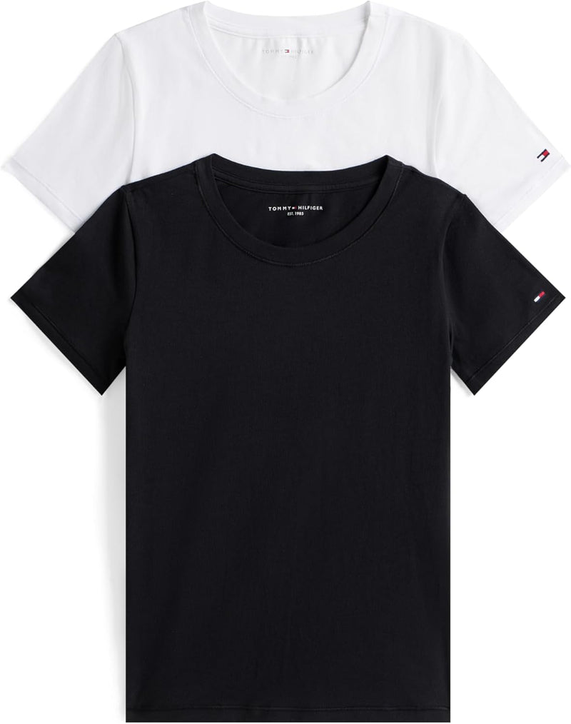 Womens 2 pack ss t-shirt Underwear Tops (pack of 1) - White/ Black