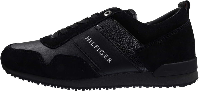 Tommy Hilfiger Iconic Leather Suede Mix Runner mens Low-Top Sneakers