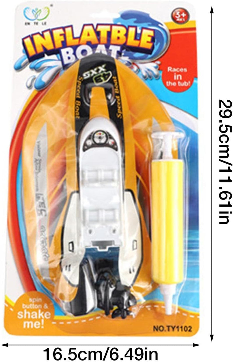 Speedboat Water Toy for Kids,Inflatable Kids Float Ship - Tub Gift for Baby Infant Toddler Child Kid, Bathtub Ship Toy for Bathroom Shower Game Swimming Pool Party