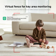 Xiaomi Smart Camera C100, 2K Indoor Security Camera, 360 View, Night Vision, Two-Way Audio, Motion Detection, Works with Alexa