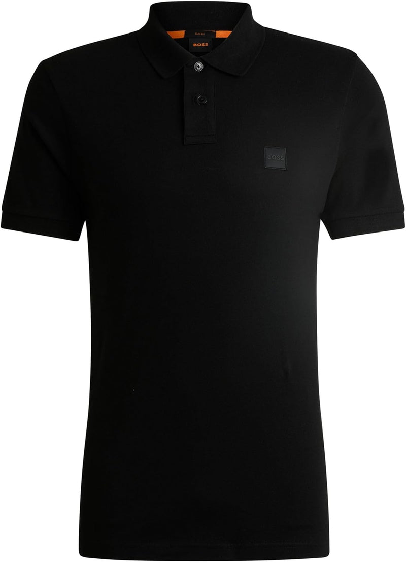 BOSS Men's Passenger Slim Fit Stretch Cotton Polo Shirt with Logo Patch