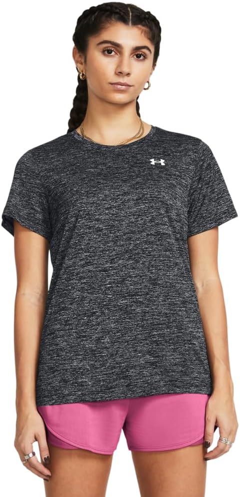 Womens TECH TWIST Top - Short sleeve (pack of 1) - Black