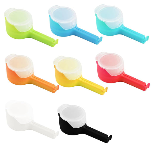 DiiWmme 8 Pcs Reusable Multicolor PP Food Storage Bag Clips with Clip Closure for Kitchen, Office, Snacks, Coffee