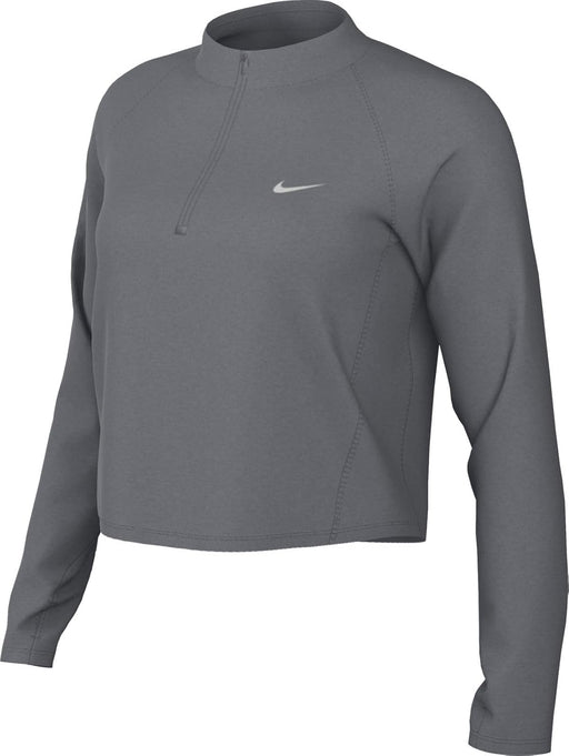 Womens Tempo Dri-FIT Half Zip TEES AND T-SHIRTS (pack of 1) - SMOKE GREY/(REFLECTIVE SILV)