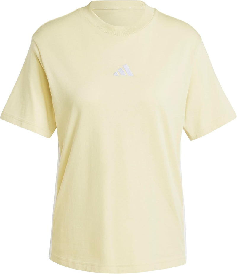 Women Essentials 3-Stripes Cotton T-Shirt - Yellow