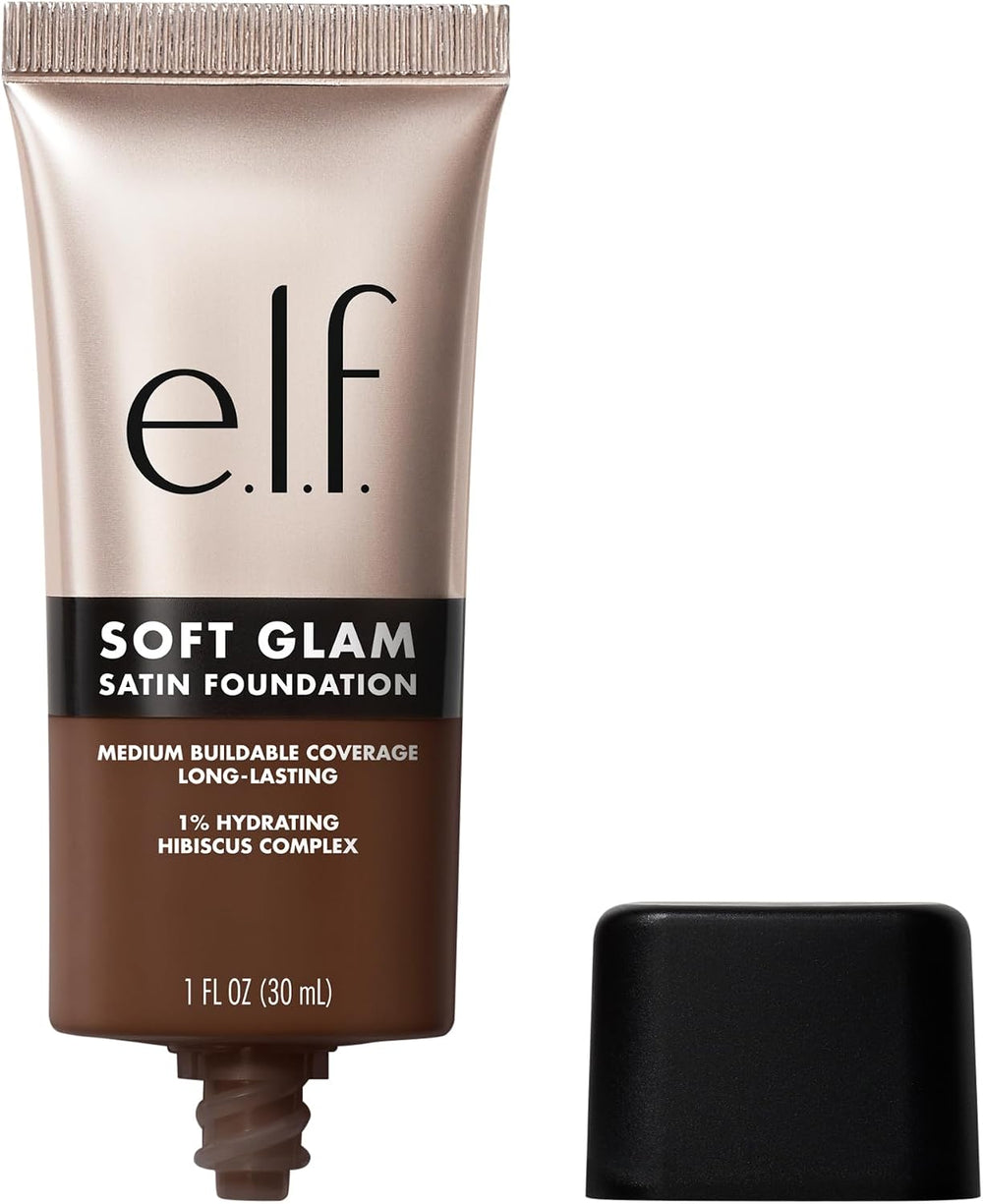 e.l.f. Soft Glam Foundation, Medium Coverage, Long-Lasting & Buildable Foundation For A Smooth, Satin Finish, Vegan & Cruelty-Free, 32 Medium Neutral