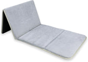 Foldable Prayer Mat with 115 Reclining Backrest Ergonomic Janamaz with Knee Cushion & Carry Bag Islamic Back Support Mat for Comfortable Prayers Grey - Grey