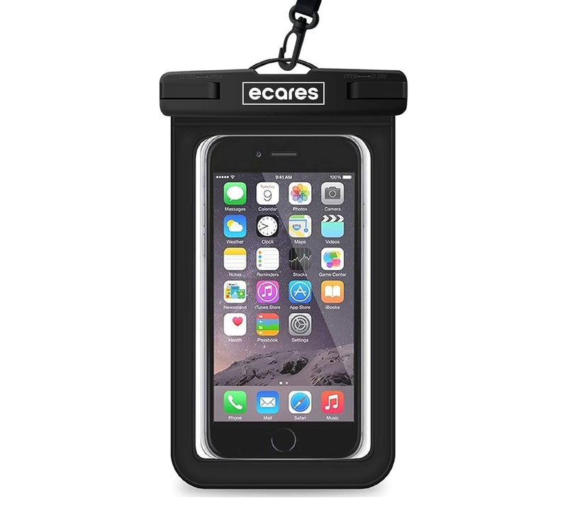 ECARES? Mobile Waterproof Pouch, Touchscreen Functionality Bag, Waterproof Case, Cellphone Dry Bag, Waterproof Phone Case, Drift Diving Swimming Waterproof Bag, for Smart Cellphones upto 7??(Pack-1)