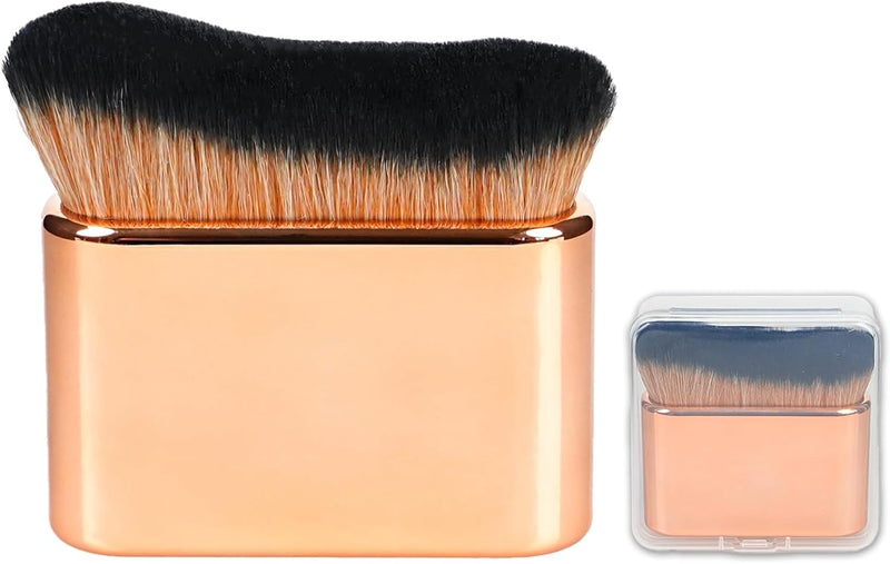 PINKE Self Tanner Brush, Kabuki Brushes for Body and Leg, Makeup Brush for Foundation and Cream, Bronzer Blend Brush, Self Tanner Mitt Lotion Applicator for Smooth and Even Coverage