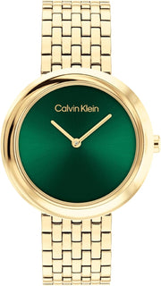 TWISTED BEZEL Women Watch, Analog - GREEN / GOLD