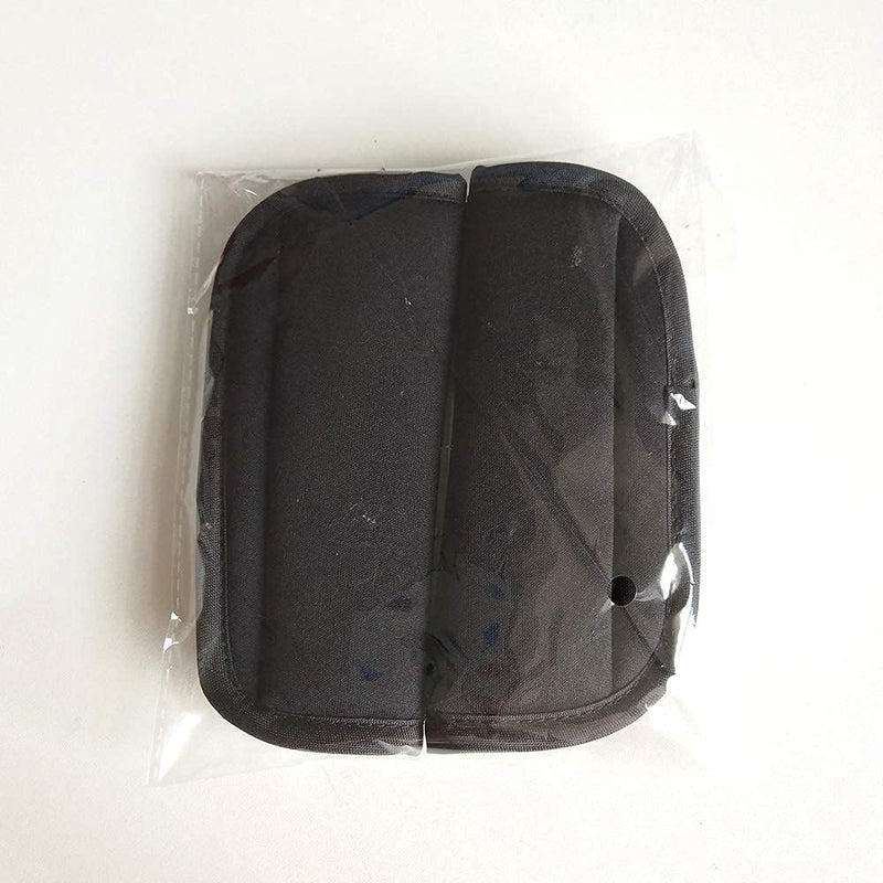 SeedFuture Baby Pushchair Seat Strap Covers with Velcro Black 2 Pack, Adjustable and Universal Pram Shoulder Seat Belt Cushion Pads for Children Kids Newborn, Stroller Accessories