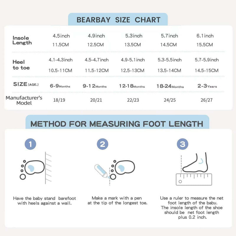 Bearbay Baby Sock Shoes Baby Walking Shoes Infant Non-Slip Breathable Slippers with Soft Rubber Sole Baby Boys Girls Sneakers
