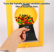 SKEIDO Handy Candy Frame Dispenser Creative Innovative Gumball Machine for Desk Countertop Wall Mount Sweet Display Birthday Holiday Gift for Kids Adults Office Room Fast Distribution