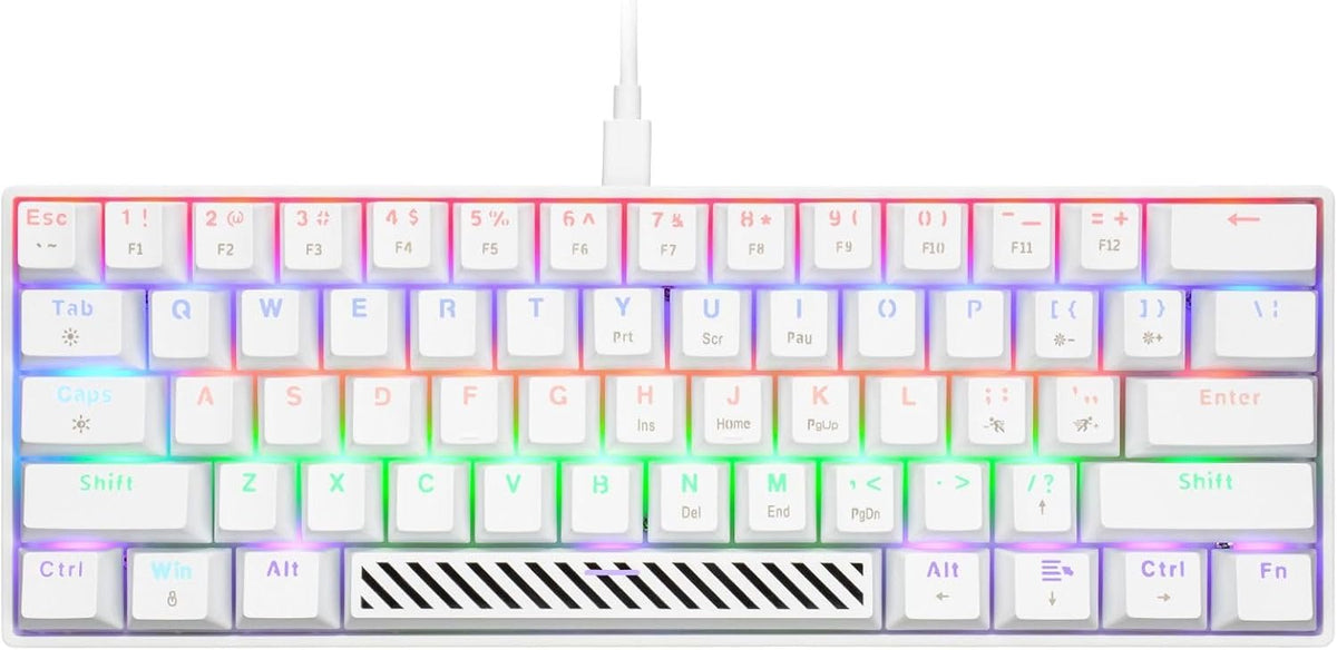 Power Pack V2 4-in-1 Gaming Bundle Keyboard, 65g Lightweight Mouse, Headset with 50mm Drivers & Mousepad - White – image 6