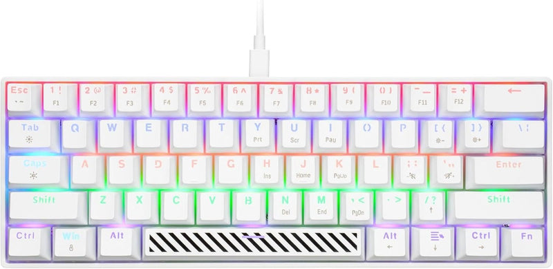 Power Pack V2 4-in-1 Gaming Bundle Keyboard, 65g Lightweight Mouse, Headset with 50mm Drivers & Mousepad - White