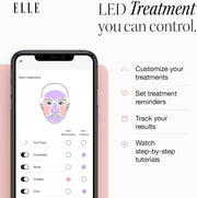 ELLE Radiance Boost Pro LED Face Mask FDA Approved & Clinically Proven Light Therapy for Glowing, Youthful Skin Red, Blue & Infrared Light Boosts Collagen, Reduce Wrinkles, Breakouts & Blemishes