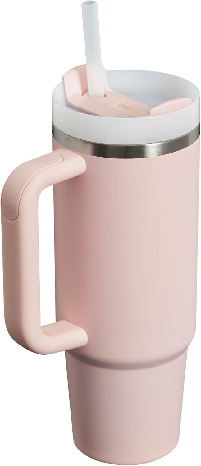 Stanley Quencher H2.0 Tumbler with Handle & Straw 40 oz | Twist On 3-Way Lid | Cupholder Compatible for Travel | Insulated Stainless Steel Cup | BPA-Free | Seafoam