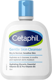Gentle Hydrating Skin Cleanser Face & Body Men & Women Dry to Normal and Sensitive Skin Glycerin, Panthenol & Niacinamide Unscented Soap Free 236ml Dermatologist Recommended - 118ml
