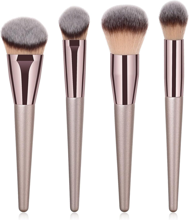Acivin Professional Angled Foundation Brush Premium Synthetic Kabuki Makeup Brush Bronzer Contour Brush Cosmetic Applicator for Blending Liquid Powder BB Cream Vegan Brochas de Maquillaje