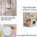 LENDIS Rotating Makeup Organizer Dressing Table 3 Tiers, Large Capacity Skin Care Transparent Makeup Storage Perfume Organizer Makeup Dresser Organizer Countertop 360 Rotation (Gray)