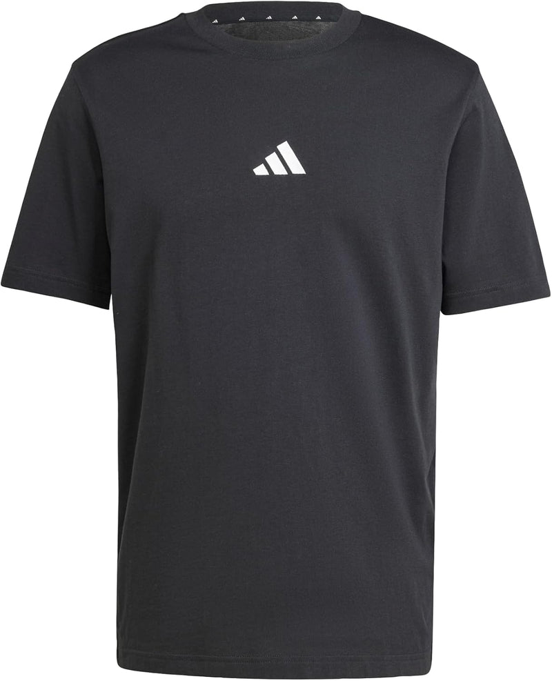Men's Essentials Small Logo Single Jersey Tee T-Shirt - Black