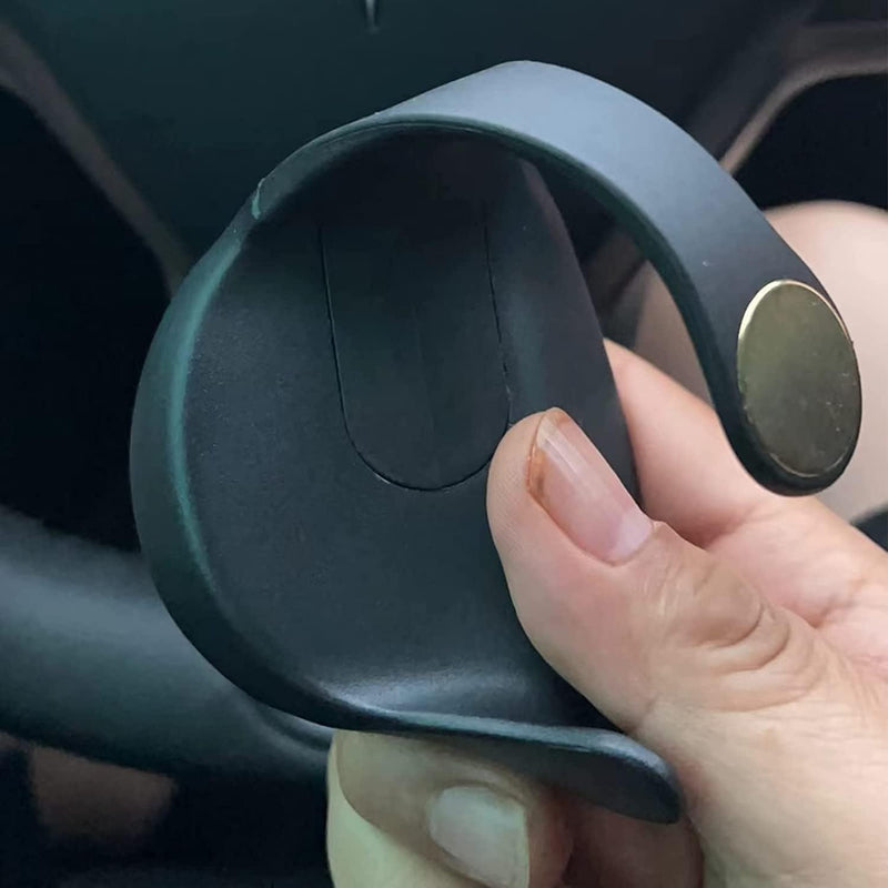 YOUWE7 Tesla Steering Wheel Weight Autopilot Counterweight Accessories Steering Autopilot Counterweight Ring for EAP FSD AP NOA with Phone Stand, Car Safety Hammer Windows Breaker (Model 3/Y)