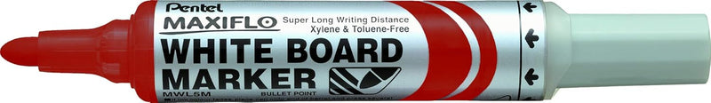 Pentel Maxiflo Mwl5M-Co Drywipe Marker, Blue, Box Of 12