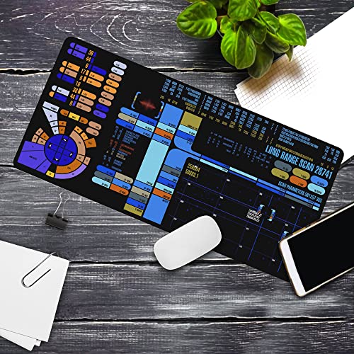 Designfullprint Trekkies Trekker Sci-fi Control Console Display Desk Mat, Large Gamer Mouse pad, Laptop Pad Mat, Game Mat, Gaming Accessories, Computer Accessories, Gaming Room Decor, SciFi Gift KMH
