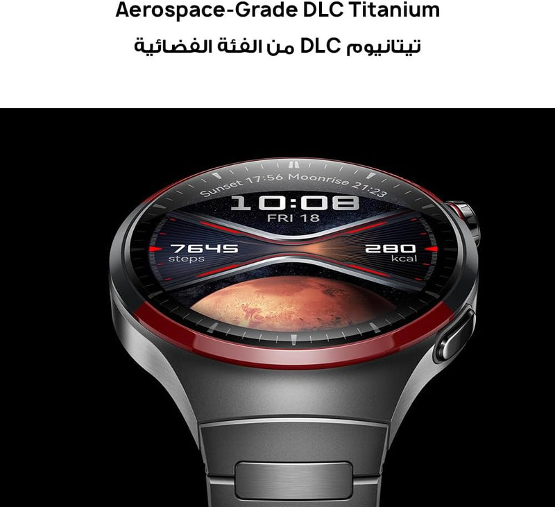 Watch 4 Pro Smartwatch, Spherical Sapphire Glass, Health at a Glance, eSIM Cellular calling, Fresh-new Activity Rings, 21-Day Battery Life, ECG Analysis, Compatible with Andriod & iOS, Brown