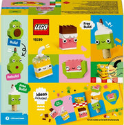 LEGO Classic Creative Food Friends Playset, Creative Role-Play Toy for Boys and Girls, Assorted Bricks to Build a Cupcake, Ice Cream, Avocado & Taco, Building Set for Kids Aged 4 and Over 11039