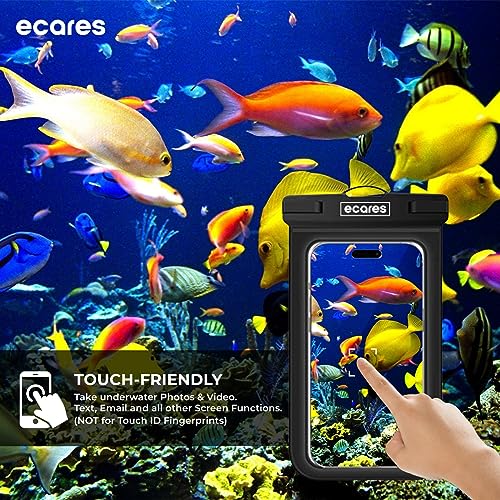 ECARES? Mobile Waterproof Pouch, Touchscreen Functionality Bag, Waterproof Case, Cellphone Dry Bag, Waterproof Phone Case, Drift Diving Swimming Waterproof Bag, for Smart Cellphones upto 7??(Pack-1)